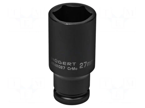 Smūginis lizdas 1/2", 27 mm, CrMo, gilus