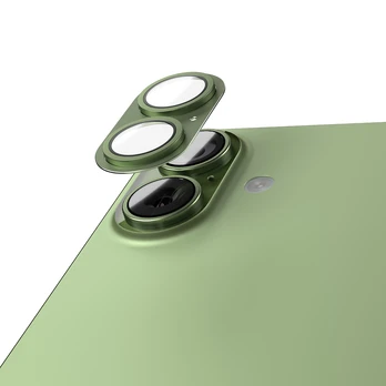 Telforceone Etteri full camera lens guard for iPhone 17 žalias