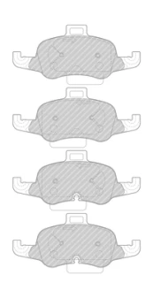 FERODO FDB4996 Brake pad set kaina