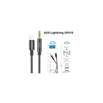 Audio adapteris HOCO UPA19 lightning į 3,5mm(p) juodas (1M)