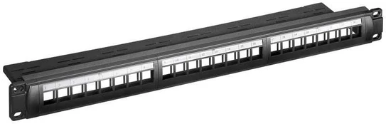Goobay GB 19 INCH (48.3 CM) KEYSTONE BLANK PATCH PANEL (1 HE)