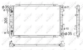 Variklio radiatorius NRF NRF 53378