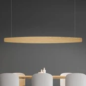 "Quitani" LED pakabinamas šviestuvas "Persida", 148 cm, ąžuolas, 2 700 K