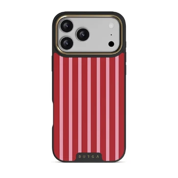 Strawberry Jam - iPhone 17 Pro Max Case, Elite Dark (MagSafe) / Gold