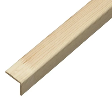 Išorinis kampas Pušinis, lygus, matmenys 20 x 20 x 2750 mm