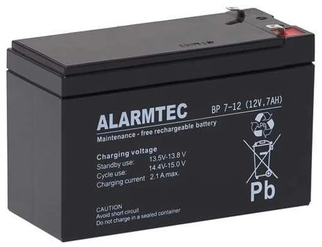 Akumuliatorius AGM ALARMTEC serii BP 12V 7Ah