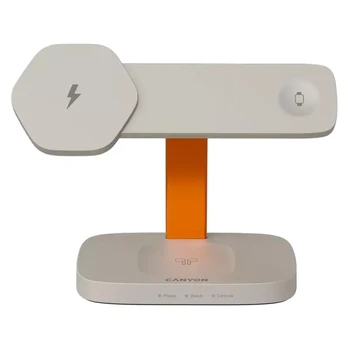 Wireless charger Canyon WCS-310 3in1, DarkGrey/Mėlyna