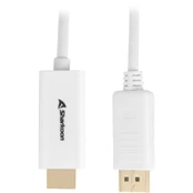 Kabelis Sharkoon Active Display port 1.2, HDMI, 2 m, balta kaina