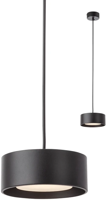 6W LED pakabinamas šviestuvas PUNKT, juodas, 3000K