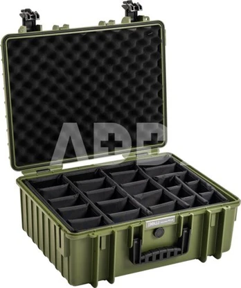 BW OUTDOOR CASES TYPE 6000 / BRONZE GREEN (DIVIDER SYSTEM)