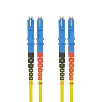 helos LWL Patchkabel OS2 Duplex E2000® (LSH)-E2000® (LSH) 9/125µm gelb 0,5m
