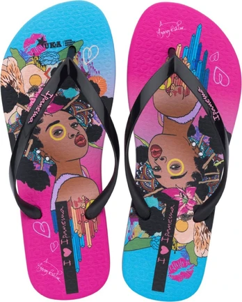 Ipanema Graffiti V Fem Pink/Black/Blue - 40