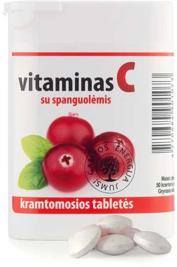 VITAMINAS C SU SPANGUOLĖMIS, 50tab.