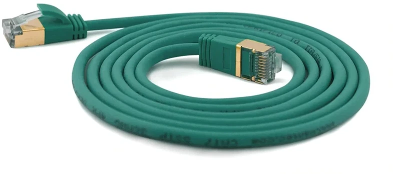 Wantec Wantec wW Patch CableCat.7 RohCable extra thin (plug CAT6A) SSTP žalias 2,0m (7217)