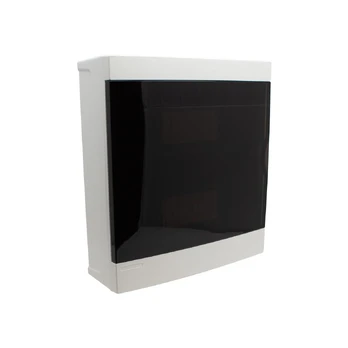 Distribution box wall mounted 24 modules, transparent door, IP40