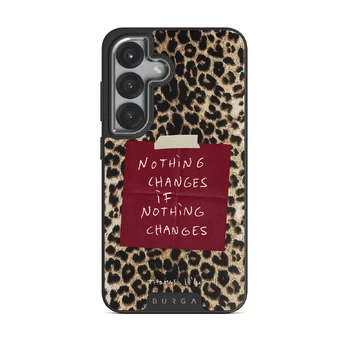 Nothing Changes - Samsung Galaxy S25 Case, Elite Dark (Magnetic) / Silver
