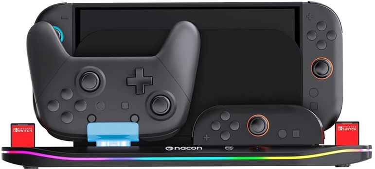 Nacon - Charging Station XL til Nintendo Switch II – Oplad 4 Joy-Con