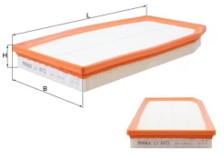 Oro filtras KNECHT LX 4872 kaina