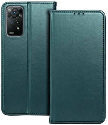 Dėklas Oem Flip case for Oppo Reno 16F / 16FS Smart Magneto dark žalias