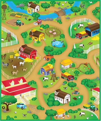 Bull - Farm Play Mat (120 cm) (41800)