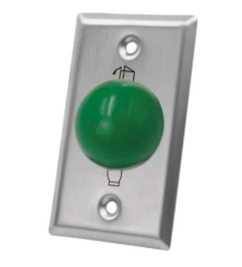 Praėjimo sistemos mygtukas K-SM50 (EXIT, žalias, siauras)