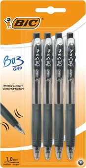 Bic rašiklis, 4 vnt., juodas