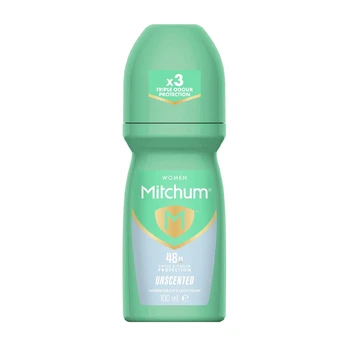 MITCHUM UNSCENTED 48H moterų rutulinis dezodorantas antiperspirantas, 100 ml
