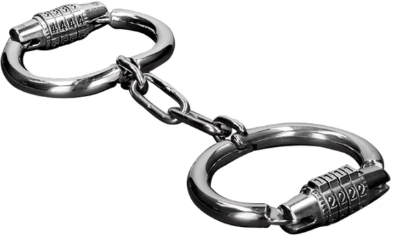METAL HARD - HANDCUFFS WITH COMBINATION LOCK