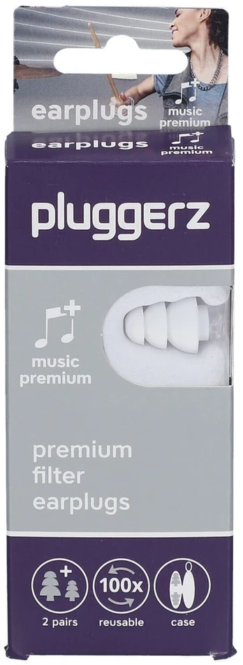 Tzmo Pluggerz, Pro, Earplugs, 4 pcs Unisex