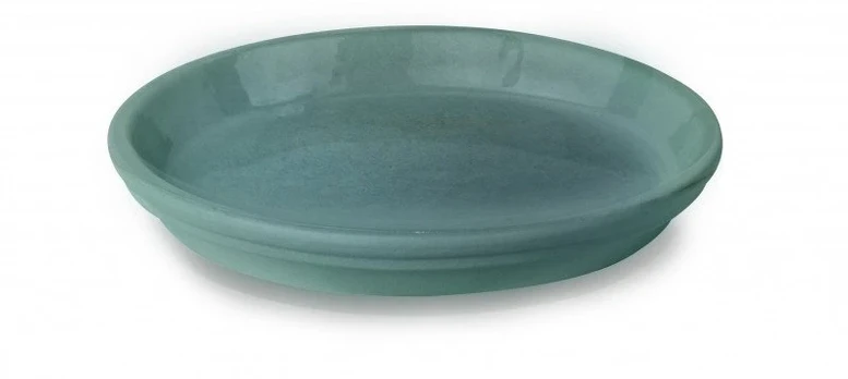 POLNIX Lėkštelė vazonui GLAZED, apvali, turkio, 30 x 3(A) cm