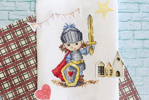 Cross stitch kit "Knight" SM-731