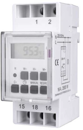 ELEKTROBOCK time switch for DIN rail CS4-16