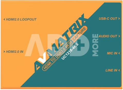 AVMATRIX UC1218-4K PRO HDMI TO USB3.0 4K30 Capture Box