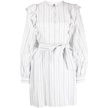 Midi suknelė moterims, Marga, Regular stripe short frill dre