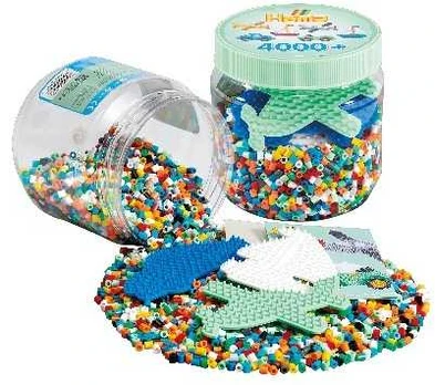 Hama - Midi Beads 4000pcs + 3 Assorted Pegboards - (382053)