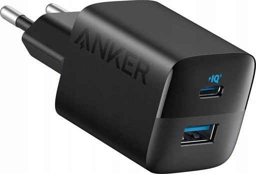 Telefono įkroviklis Anker 323, USB Type C/USB Type A, juoda sp., 33 W