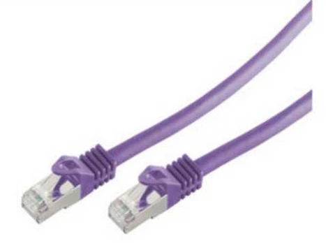 S-Conn shiverpeaks RJ45 Patchkabel S/FTP PIMF Cat.7 violett 1,0m