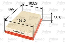 Oro filtras VALEO 585277 kaina