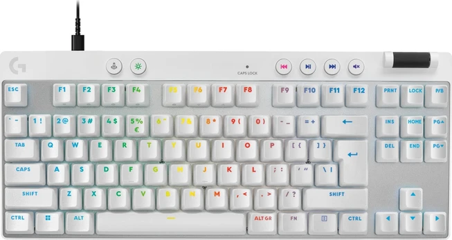 Klaviatūra Logitech G Pro X TKL Rapid Baltas