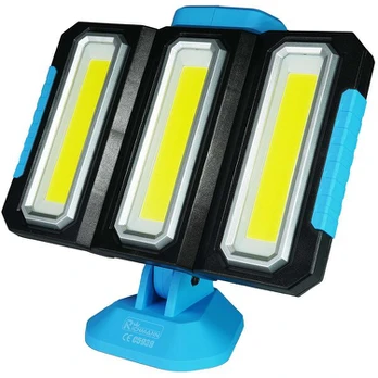 Akumuliatorinis Led prožektorius 1500 lm, 3x7w, reguliuojamas