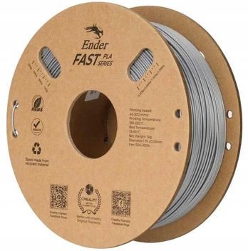 Creality Filamentas Ender Fast PLA, 1kg, sidabrinis (3301010434)