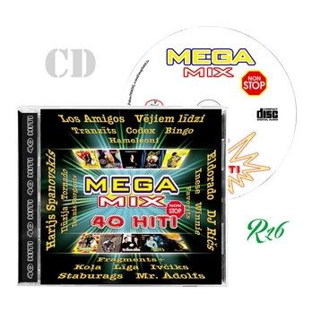 CD MEGAMIX - Populiarių latvių dainų miksas