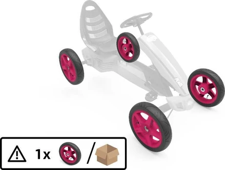 Berg Wheel pink 12.5x2.5-9 slick