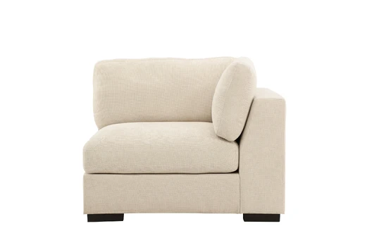 Salerno Right Arm Chair - Beige Fabric /