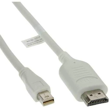 Kabelis InLine Rodyti Port Mini - HDMI 2m balta (17172I)