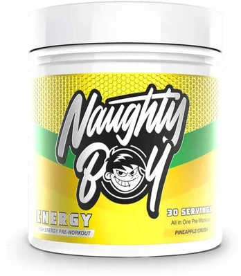 Naughty Boy Energy Pre-Workout 390 g. (Oranžinis Passion Fruit skonis )