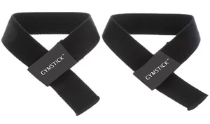 Sportinės riešinės Gymstick Lifting Straps, Universalus, juoda