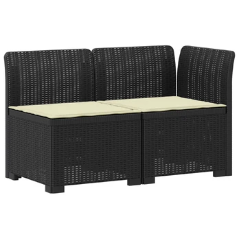 2-Vietis Sodo Sofas su Pagalvėlėmis, Atrodo kaip Ratano PP