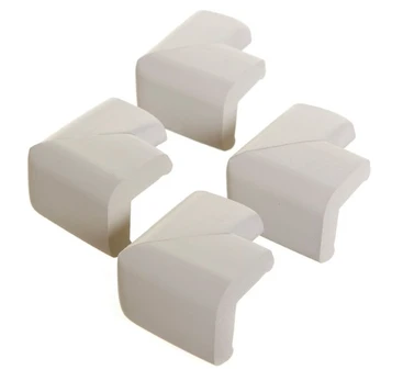 Kampų apsauga Dreambaby Foam Corner Protectors, plastikas, balta, 4 vnt.
