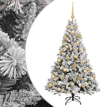Dirbtinė Kalėdų eglutė su burbulais 120 cm 150 LED Šilta balta